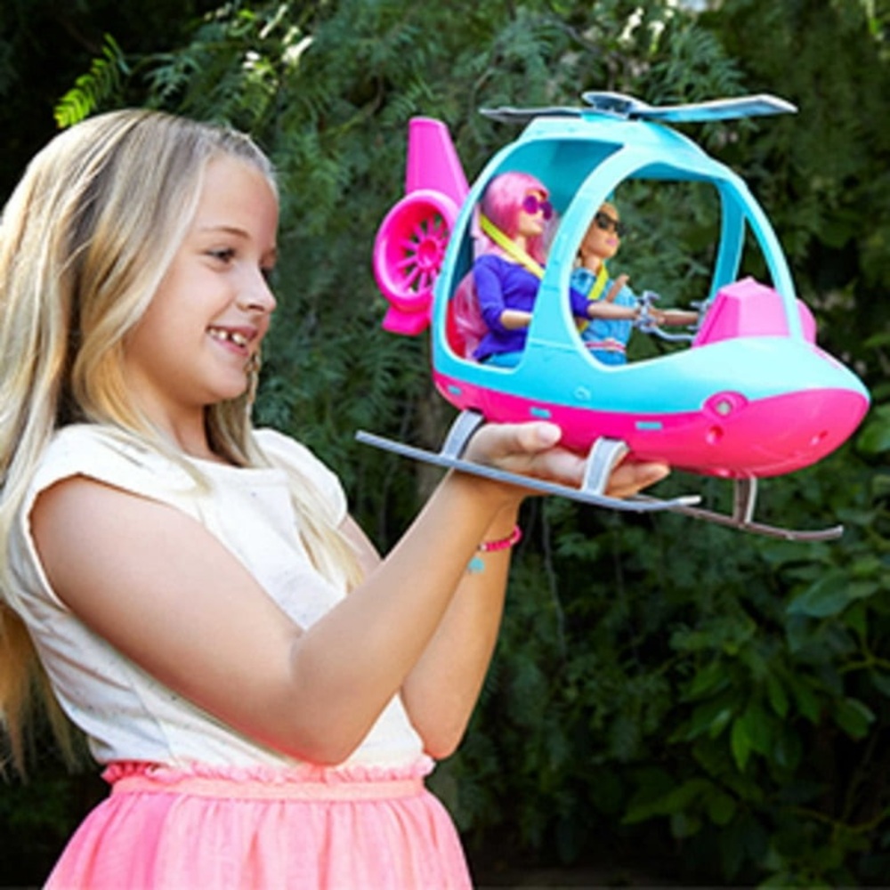 💕 Mattel Barbie Dreamhouse Adventures Pink & Blue Helicopter - Picture 6 of 16
